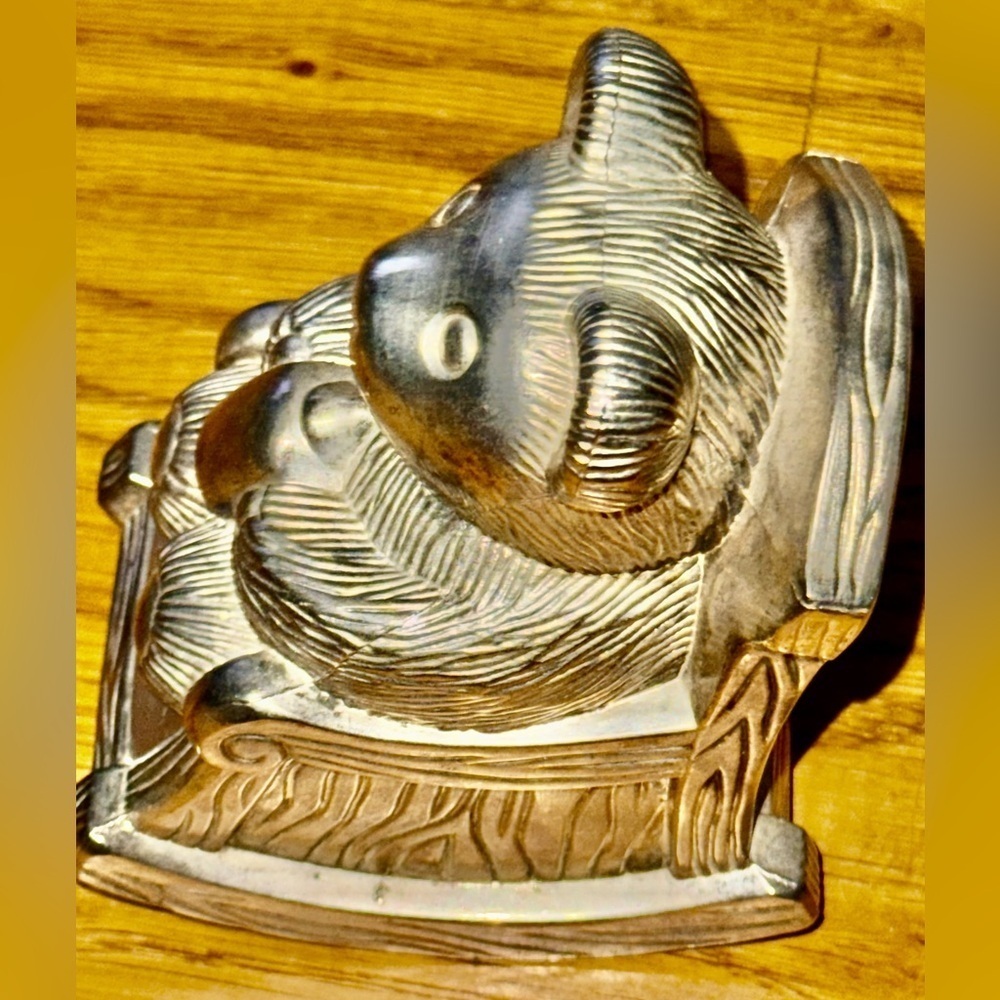 Sliver Plated Bear Coin Bank​​​​ - Picture 3 of 5
